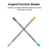 Rainbow Cuticle Nipper + 3 Manicure Pushers